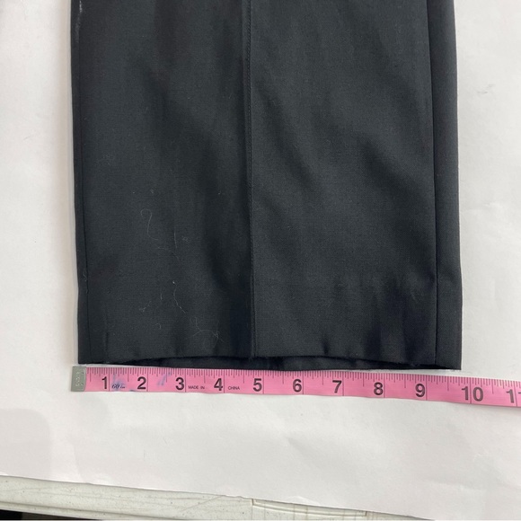 J CREW COLLECTION Full-Length Wide-Leg Tuxedo Pant Italian Wool NWOT BLACK Sz 2 - Picture 11 of 16